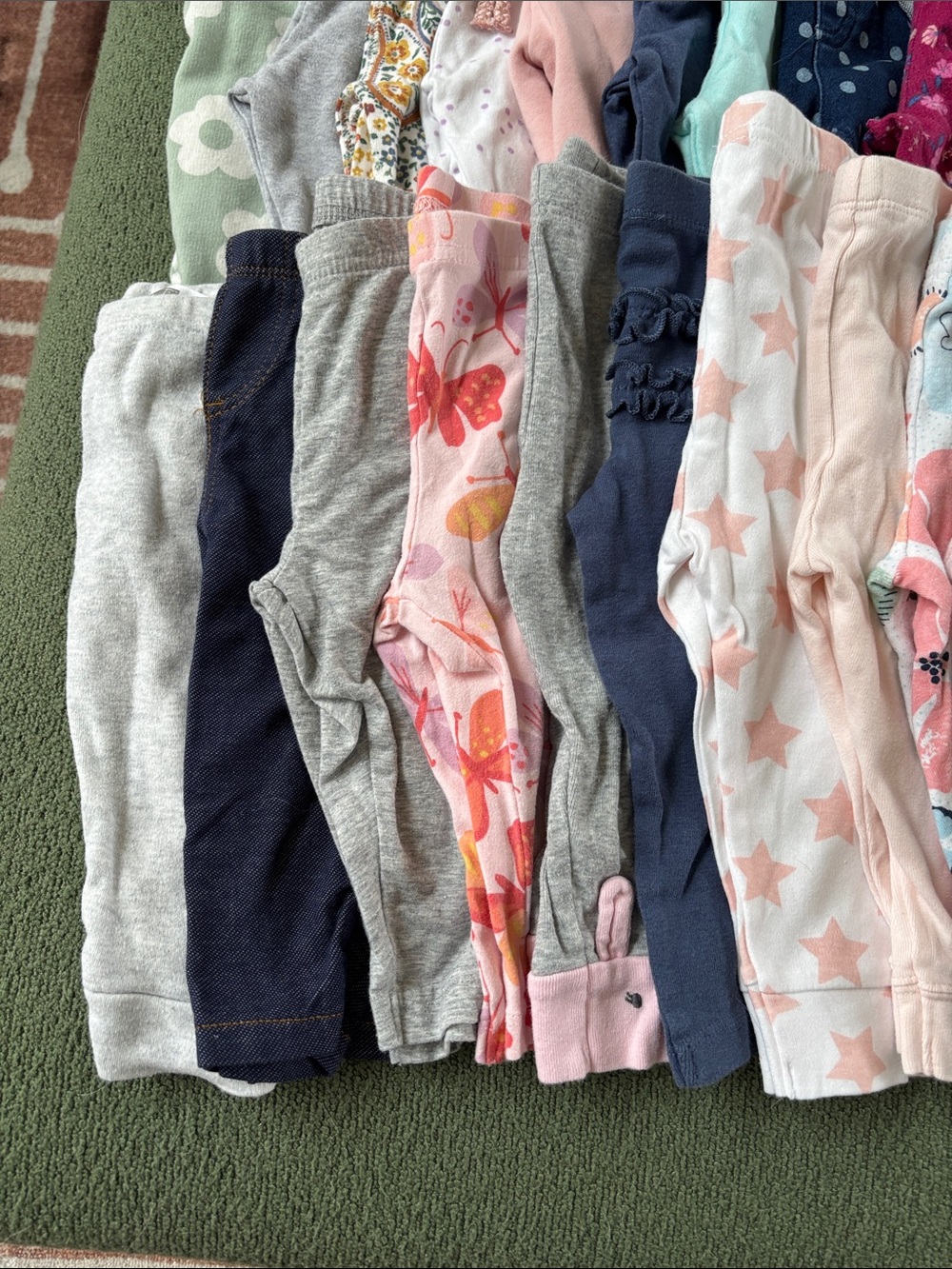 Bundle of 34 6-9 Month Pants and Zip-Up Sweatshirts - Picture 2 of 11